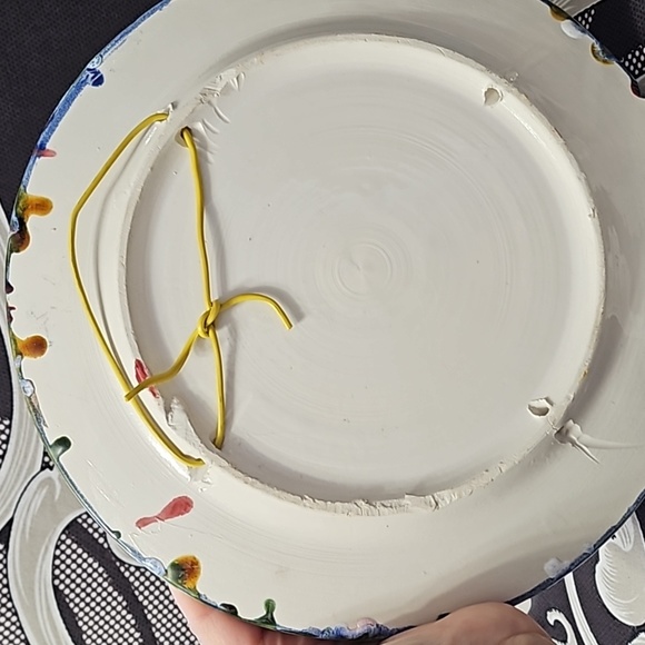 Rare ceramic plate Lobster with. Vintage antique palissy plate handmade faience - Picture 9 of 9